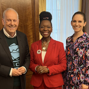 Gyles Brandreth, Baroness Floella Benjamin & Aphra Brandreth