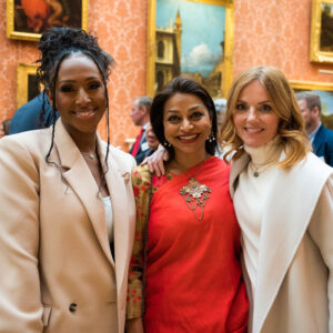 Geri Horner, Alexandra Burke and Ayesha Dharker