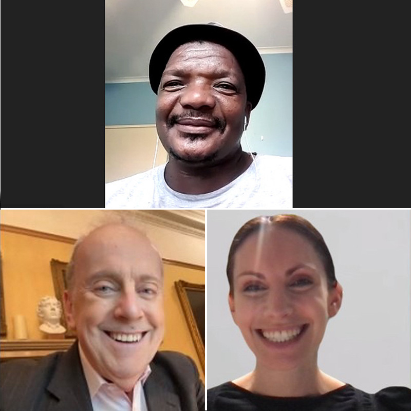 Aphra and Gyles with Keamogetsi Joseph Molapong